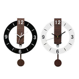Maxbell Wall Clock Nordic Design Acrylic Hanging Clock for Living Room Kitchen Black