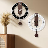 Maxbell Wall Clock Nordic Design Acrylic Hanging Clock for Living Room Kitchen Black