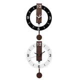 Maxbell Wall Clock Nordic Design Acrylic Hanging Clock for Living Room Kitchen Black