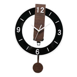Maxbell Wall Clock Nordic Design Acrylic Hanging Clock for Living Room Kitchen Black