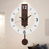 Maxbell Wall Clock Nordic Design Acrylic Hanging Clock for Living Room Kitchen White