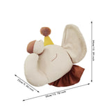Maxbell Elephant Head Doll Wall Decoration Toy Decor for Window Kitchen Bedroom