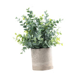 Maxbell Artificial Small Potted Plants for Desktop Ornament Desk Tabletop Decoration Eucalyptus