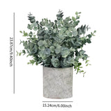 Maxbell Artificial Small Potted Plants for Desktop Ornament Desk Tabletop Decoration Roundleaf Grass