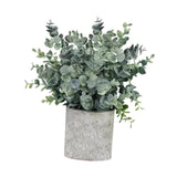Maxbell Artificial Small Potted Plants for Desktop Ornament Desk Tabletop Decoration Roundleaf Grass