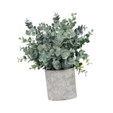 Maxbell Artificial Small Potted Plants for Desktop Ornament Desk Tabletop Decoration Roundleaf Grass