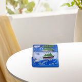 Maxbell Acrylic Fluid Liquid Decor Fluid Liquid Toy for Office Living Room Bookshelf Cruise Ship