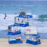 Maxbell Acrylic Fluid Liquid Decor Fluid Liquid Toy for Office Living Room Bookshelf Cruise Ship