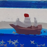 Maxbell Acrylic Fluid Liquid Decor Fluid Liquid Toy for Office Living Room Bookshelf Pirate Ship