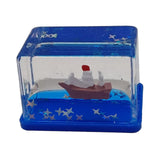Maxbell Acrylic Fluid Liquid Decor Fluid Liquid Toy for Office Living Room Bookshelf Pirate Ship