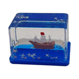 Maxbell Acrylic Fluid Liquid Decor Fluid Liquid Toy for Office Living Room Bookshelf Pirate Ship