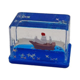 Maxbell Acrylic Fluid Liquid Decor Fluid Liquid Toy for Office Living Room Bookshelf Pirate Ship