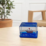 Maxbell Acrylic Fluid Liquid Decor Fluid Liquid Toy for Office Living Room Bookshelf Pirate Ship