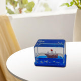 Maxbell Acrylic Fluid Liquid Decor Fluid Liquid Toy for Office Living Room Bookshelf Pirate Ship