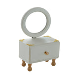 Maxbell Desktop Makeup Mirror with Drawer Decoration for Vanity Bathroom Living Room Round Mirror