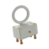Maxbell Desktop Makeup Mirror with Drawer Decoration for Vanity Bathroom Living Room Round Mirror