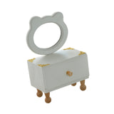 Maxbell Desktop Makeup Mirror with Drawer Decoration for Vanity Bathroom Living Room Bear Shaped Mirror