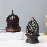 Maxbell Charcoal Incense Burner Mini with Lid for Home Office Meditation Living Room 15cm