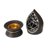 Maxbell Charcoal Incense Burner Mini with Lid for Home Office Meditation Living Room 15cm