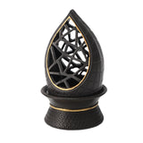 Maxbell Charcoal Incense Burner Mini with Lid for Home Office Meditation Living Room 15cm