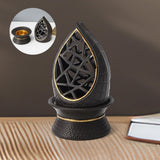 Maxbell Charcoal Incense Burner Mini with Lid for Home Office Meditation Living Room 15cm