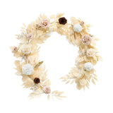 Maxbell Artificial Rose Vine Garland Elegant Fake Flower for Wedding Entryway Mantel