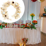Maxbell Artificial Rose Vine Garland Elegant Fake Flower for Wedding Entryway Mantel