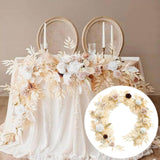Maxbell Artificial Rose Vine Garland Elegant Fake Flower for Wedding Entryway Mantel