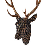 Maxbell Deer Head Wall Mount Decor Craft Wall Sculpture for Hotel Office Living Room