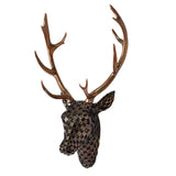 Maxbell Deer Head Wall Mount Decor Craft Wall Sculpture for Hotel Office Living Room