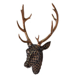 Maxbell Deer Head Wall Mount Decor Craft Wall Sculpture for Hotel Office Living Room