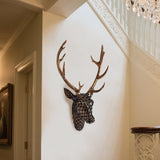 Maxbell Deer Head Wall Mount Decor Craft Wall Sculpture for Hotel Office Living Room