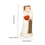 Maxbell Couple Statue Art Lovers Figurine for Anniversary Valentine's Day Decoration