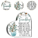 Maxbell Acrylic Plaque Heart Shaped Decorative Sign Transparent Appreciation Message