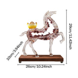 Maxbell Horse Statue Creative Resin Decorative Figurine for Shelf Entrance Fireplace Purple