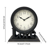 Maxbell Desk Clock European Style Classic Decorative Retro for Table Kitchen Bedside Style A