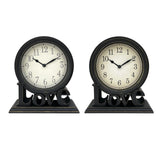 Maxbell Desk Clock European Style Classic Decorative Retro for Table Kitchen Bedside Style A
