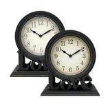 Maxbell Desk Clock European Style Classic Decorative Retro for Table Kitchen Bedside Style A