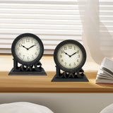 Maxbell Desk Clock European Style Classic Decorative Retro for Table Kitchen Bedside Style A