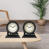 Maxbell Desk Clock European Style Classic Decorative Retro for Table Kitchen Bedside Style A