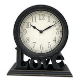 Maxbell Desk Clock European Style Classic Decorative Retro for Table Kitchen Bedside Style A