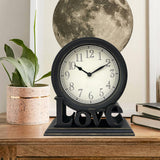 Maxbell Desk Clock European Style Classic Decorative Retro for Table Kitchen Bedside Style A