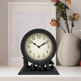 Maxbell Desk Clock European Style Classic Decorative Retro for Table Kitchen Bedside Style B
