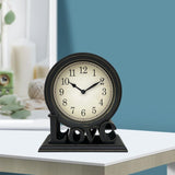 Maxbell Desk Clock European Style Classic Decorative Retro for Table Kitchen Bedside Style B