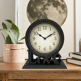 Maxbell Desk Clock European Style Classic Decorative Retro for Table Kitchen Bedside Style B