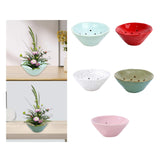 Maxbell Floral Holder Frog Container Flower Arrangement for Gift Counter Living Room Light Blue