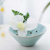 Maxbell Floral Holder Frog Container Flower Arrangement for Gift Counter Living Room Light Blue