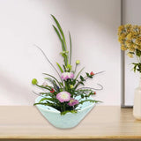 Maxbell Floral Holder Frog Container Flower Arrangement for Gift Counter Living Room Light Blue