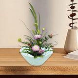 Maxbell Floral Holder Frog Container Flower Arrangement for Gift Counter Living Room Light Blue