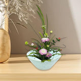 Maxbell Floral Holder Frog Container Flower Arrangement for Gift Counter Living Room Light Blue
